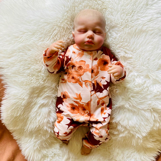 Summer Babysuit Babysuit Novia. Size 56. Handmade baby clothes.