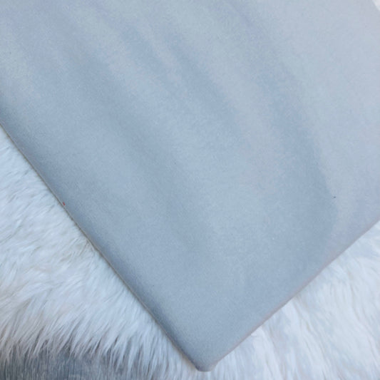 Organic French terry light grey. For handmade baby and children's clothing.