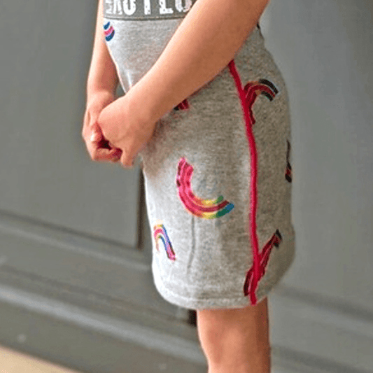 Jurkje Love. Maat 86-152. Handgemaakte kinderkleding.