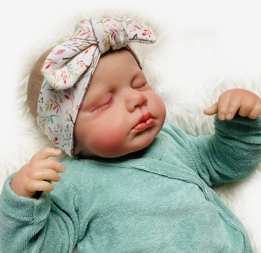 Haarband
katoenbolletjes. Duurzame handgemaakte babykleding leuke meisjes broekjes leggings baby peuter van webshop Cuteez