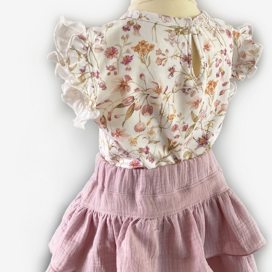 Zomeroutfit meisje maat 80-128 van duurzame materialen