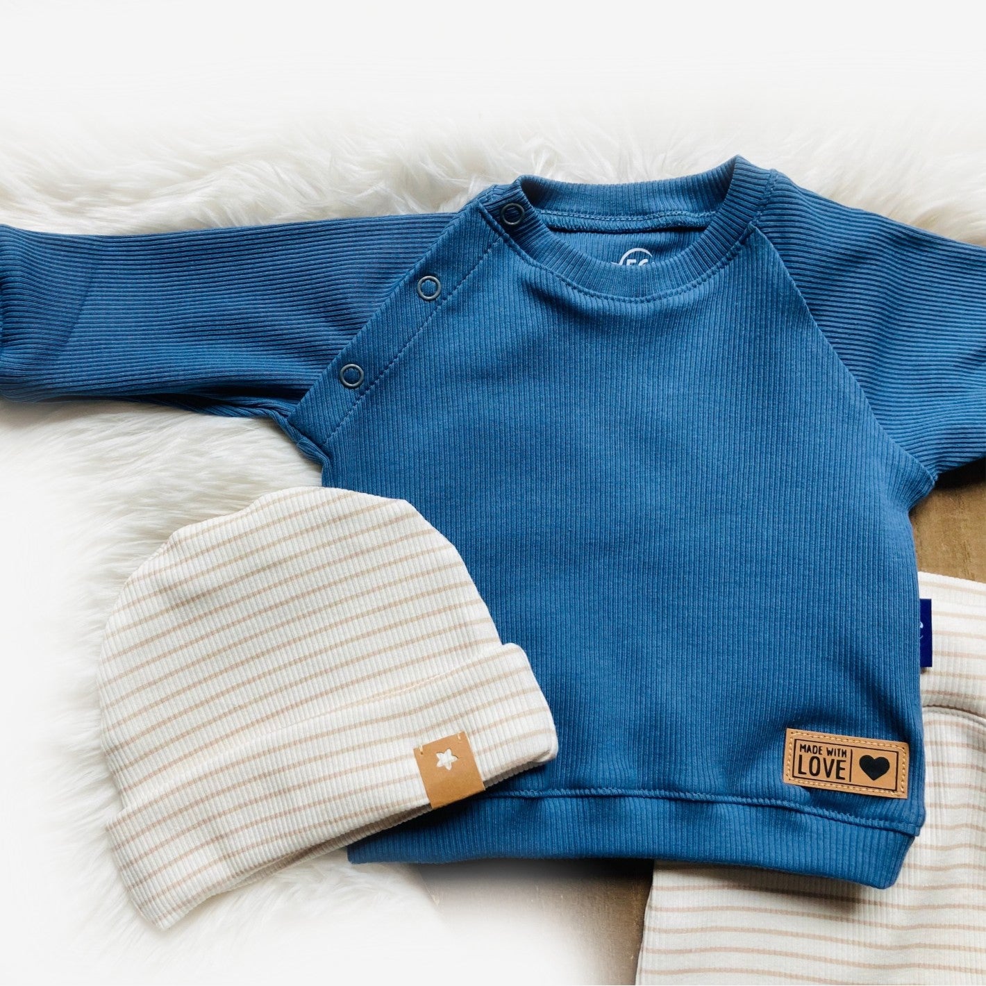 Babysetje Mats. Maat 44-80. Handgemaakte babykleding.