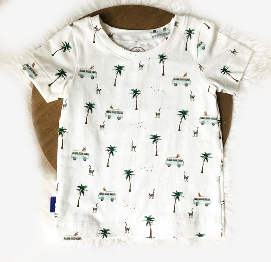 Tshirt DIeren vakantie. Leuke jongens baby- en kinderkleding van webshop Cuteez2