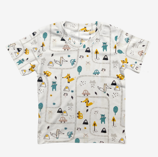 Rib knit Squirrels. Quality rib knit for handmade baby and children's clothing.