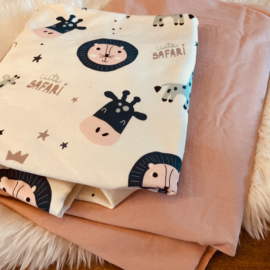 Rib knit Squirrels. Quality rib knit for handmade baby and children's clothing.