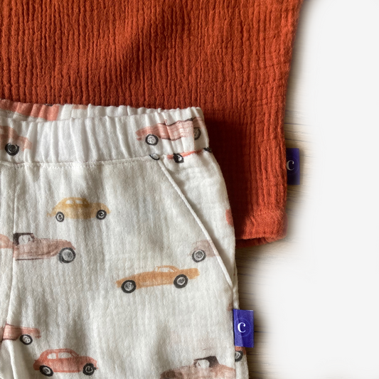 Summer set Safari. Children's sizes 50-104. Handmade children's clothing.