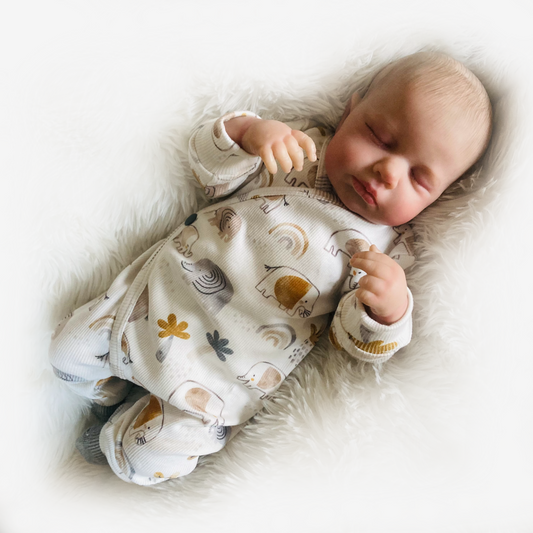 Newborn boxpakje jongen van rekbare ribtricot – Duurzaam, handgemaakt babykledingstuk in maat 44-68, met of zonder bijpassend mutsje verkrijgbaar.