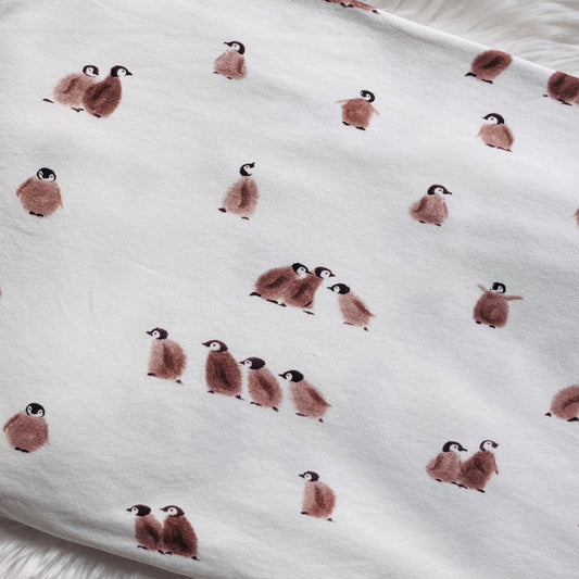 Jersey-Pinguine. Hochwertiger Jersey für handgefertigte Baby- und Kinderkleidung.