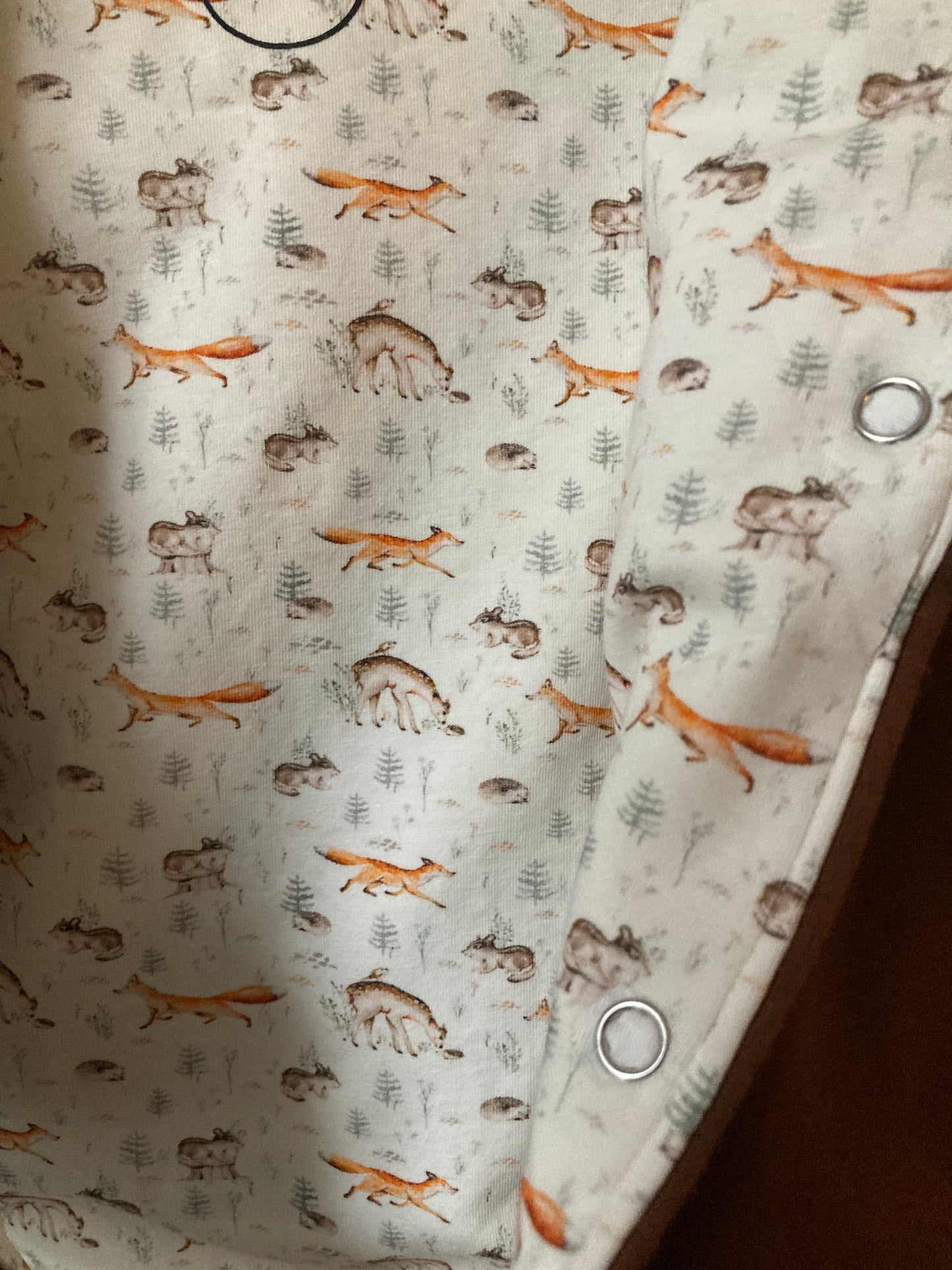 Baby jasje Fox. Maat 56-86. Handgemaakte babykleding.