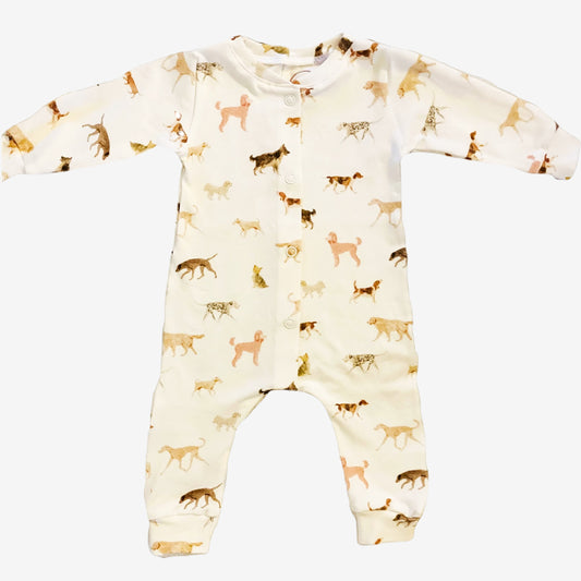 Babypakje boxpakje Hondjes; handgemaakte duurzame babykleding van webshop Cuteez. 