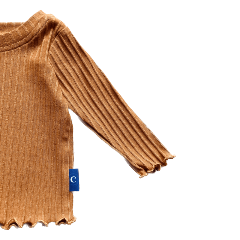 Detail_van_camel_longsleeve_kinderkledingmaat50-152_handgemaakte_kinderkleding_van kinderkleding webshop Cuteez