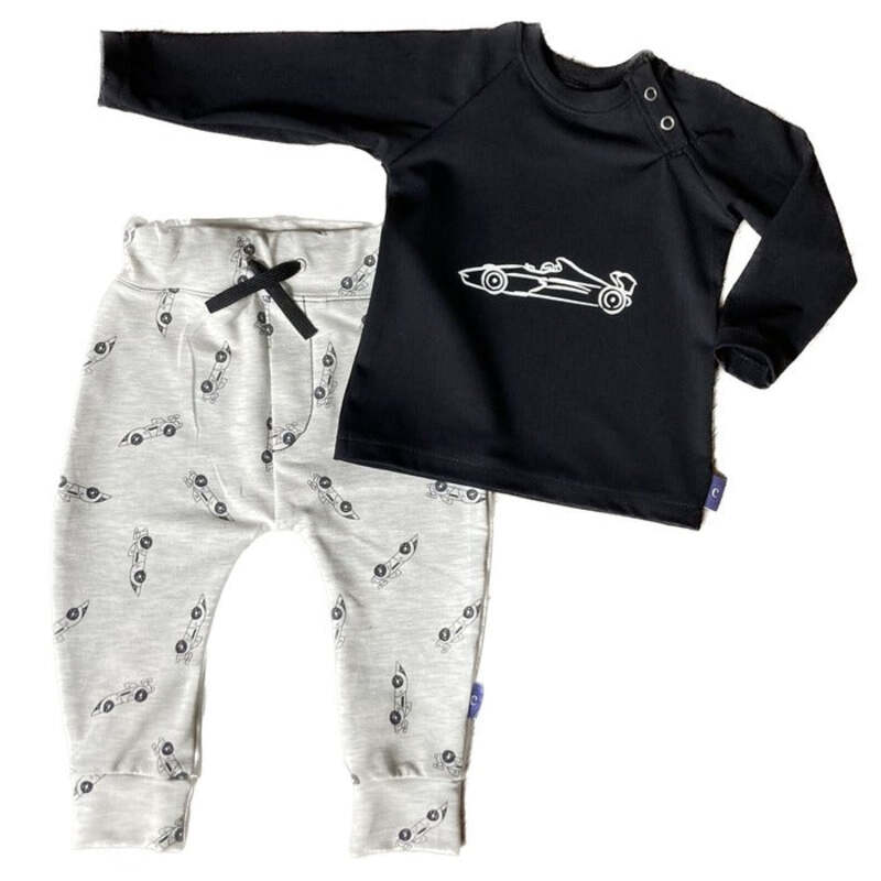 Buy Baby setje Race car. Maat 62-80. Handgemaakte babykleding. Online - Handgemaakte kinderkleding; duurzame babykleding