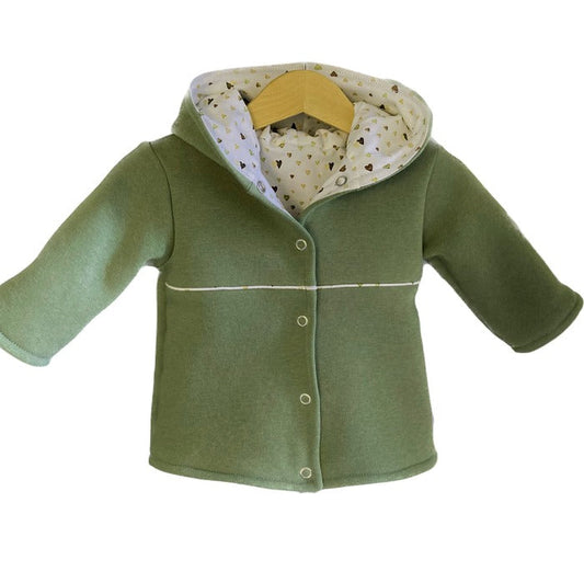 Buy Baby jasje Heart. Maat 56 en 68. Handgemaakte babykleding. Online - Handgemaakte kinderkleding; duurzame babykleding