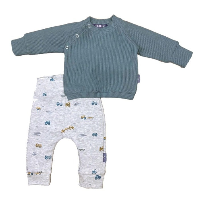 Buy Baby setje Trekker. Maat 56-62. Handgemaakte babykleding. Online - Handgemaakte kinderkleding; duurzame babykleding