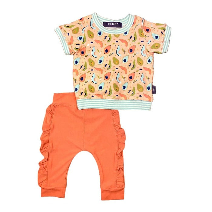 Buy Baby setje Peach. Maat 62. Handgemaakte babykleding. Online - Handgemaakte kinderkleding; duurzame babykleding